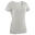 T-shirt grigia donna fitness 100 regular cotone 100%