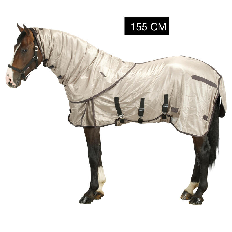 Chemise antimouche équitation chevaux et poneys beige