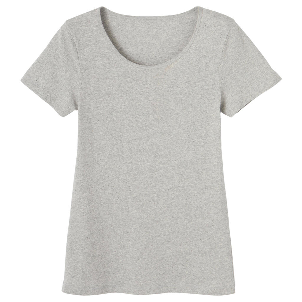 T-Shirt Damen Regular - 100 grau