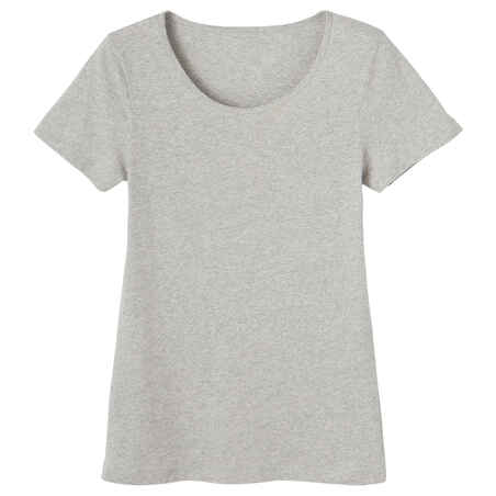 Women's Fitness T-Shirt 100 - Grey