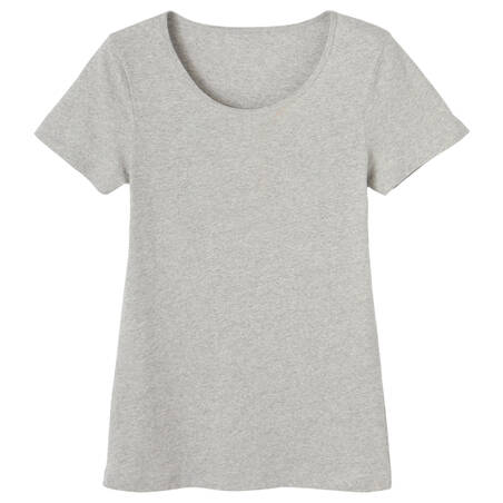 Women's Fitness T-Shirt 100 - Grey