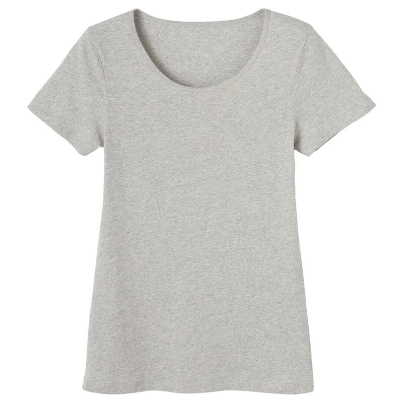 T-Shirt Damen Regular - 100 grau