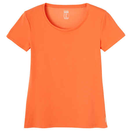 Women's Regular-Fit Fitness T-Shirt 500 - Orange