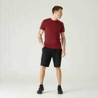 Slim-Fit Stretch Cotton Fitness T-Shirt