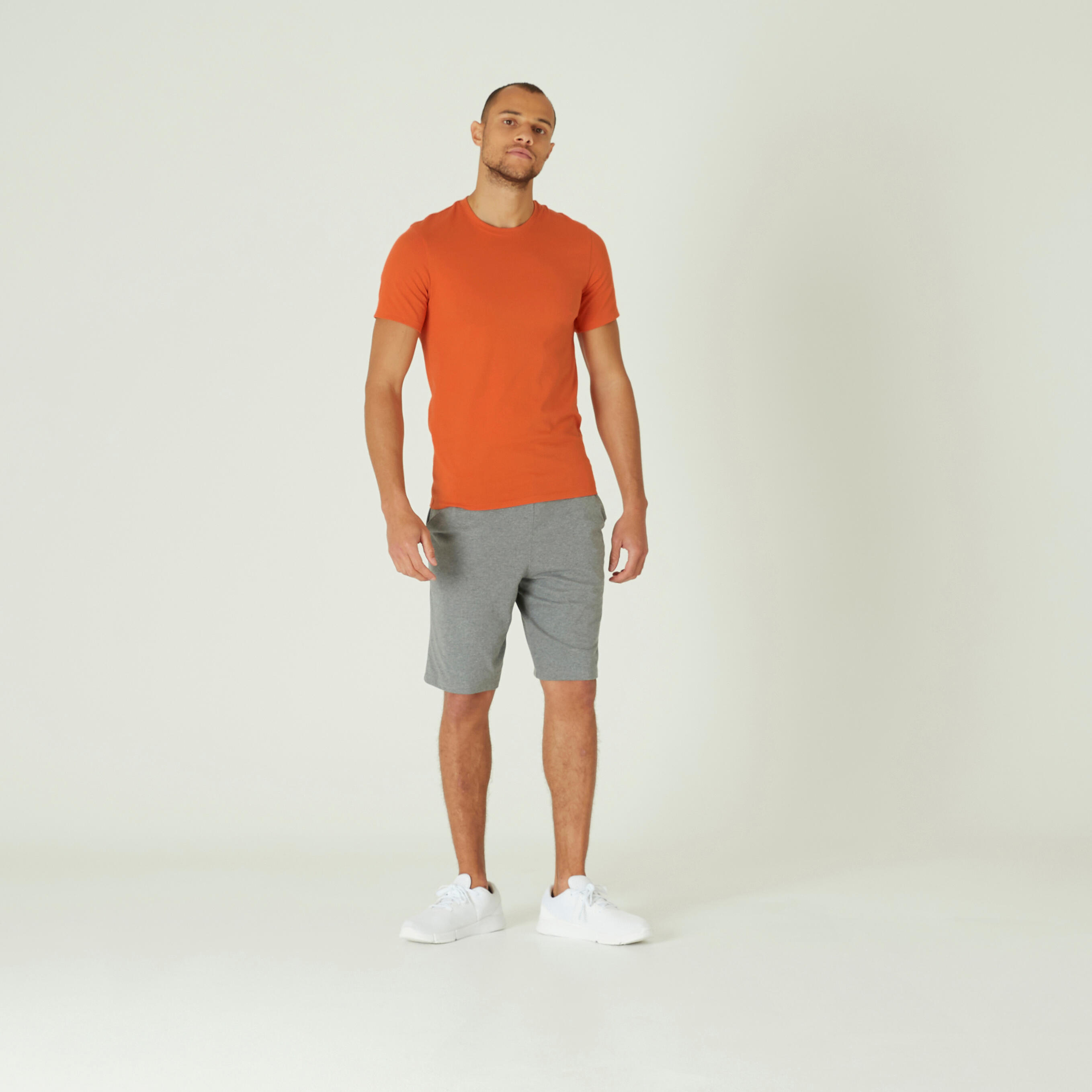 Slim Fit Stretch Cotton Fitness T-Shirt 