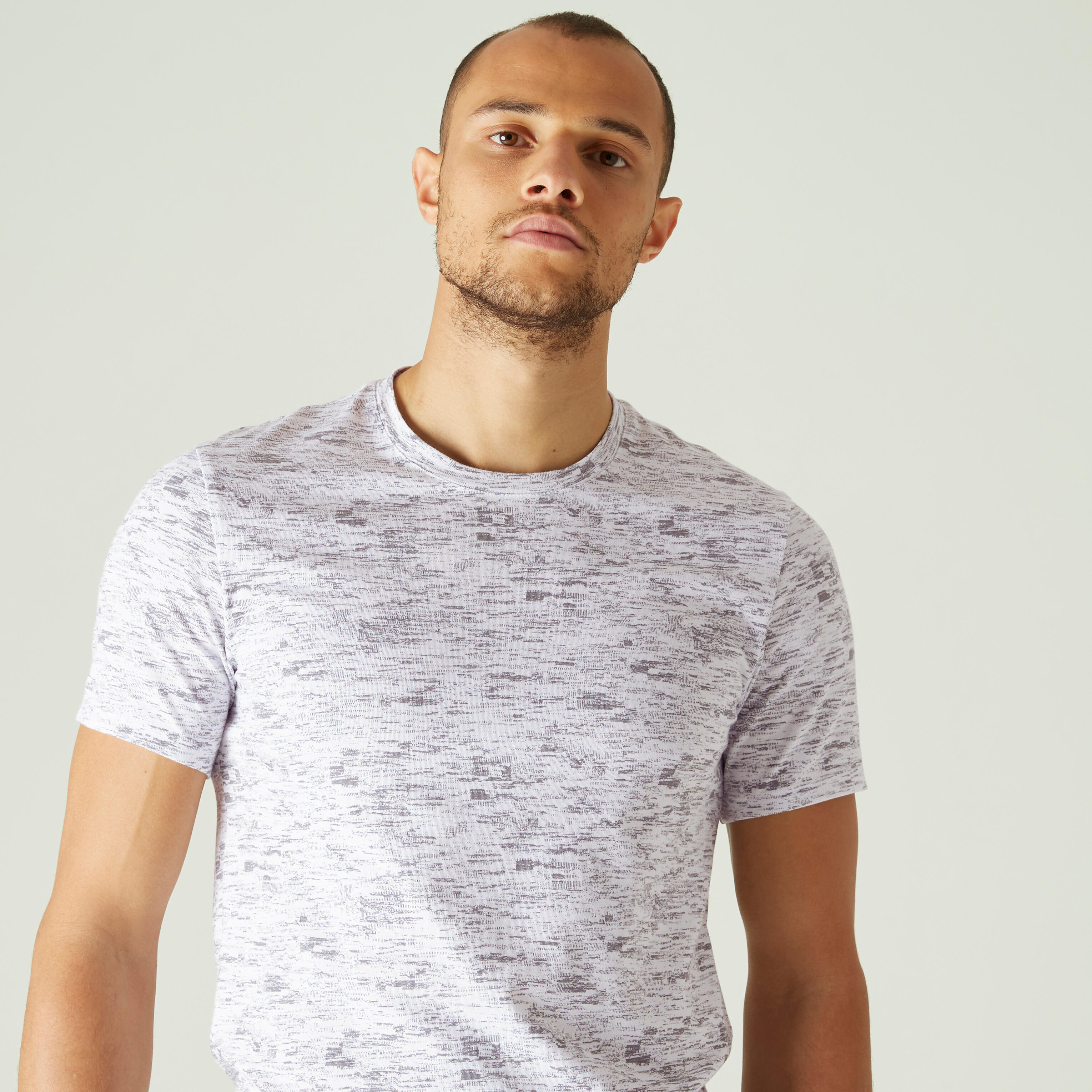 Slim Fit Stretch Cotton Fitness T-Shirt 