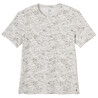 Men Tshirt For Gym Poly-Cotton 500- White Print