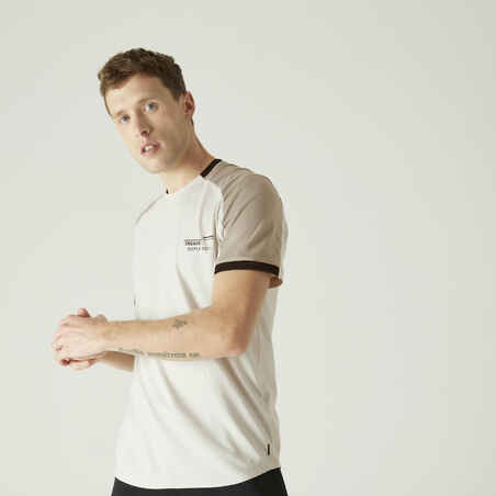 Veronderstellen Vluchtig overeenkomst T-Shirt Fitness Baumwolle dehnbar abgerundet Herren khaki - Decathlon Veronderstellen Vluchtig overeenkomst T-Shirt Fitness Baumwolle dehnbar abgerundet Herren khaki - Decathlon
