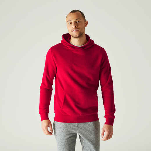 
      Sweatshirt Kapuze 100 Herren rot
  