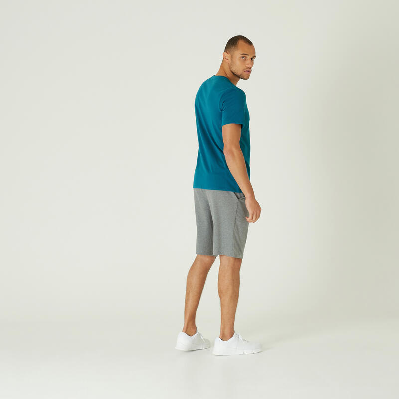 Футболка для фитнеса хлопковая эластичная Decathlon 329620