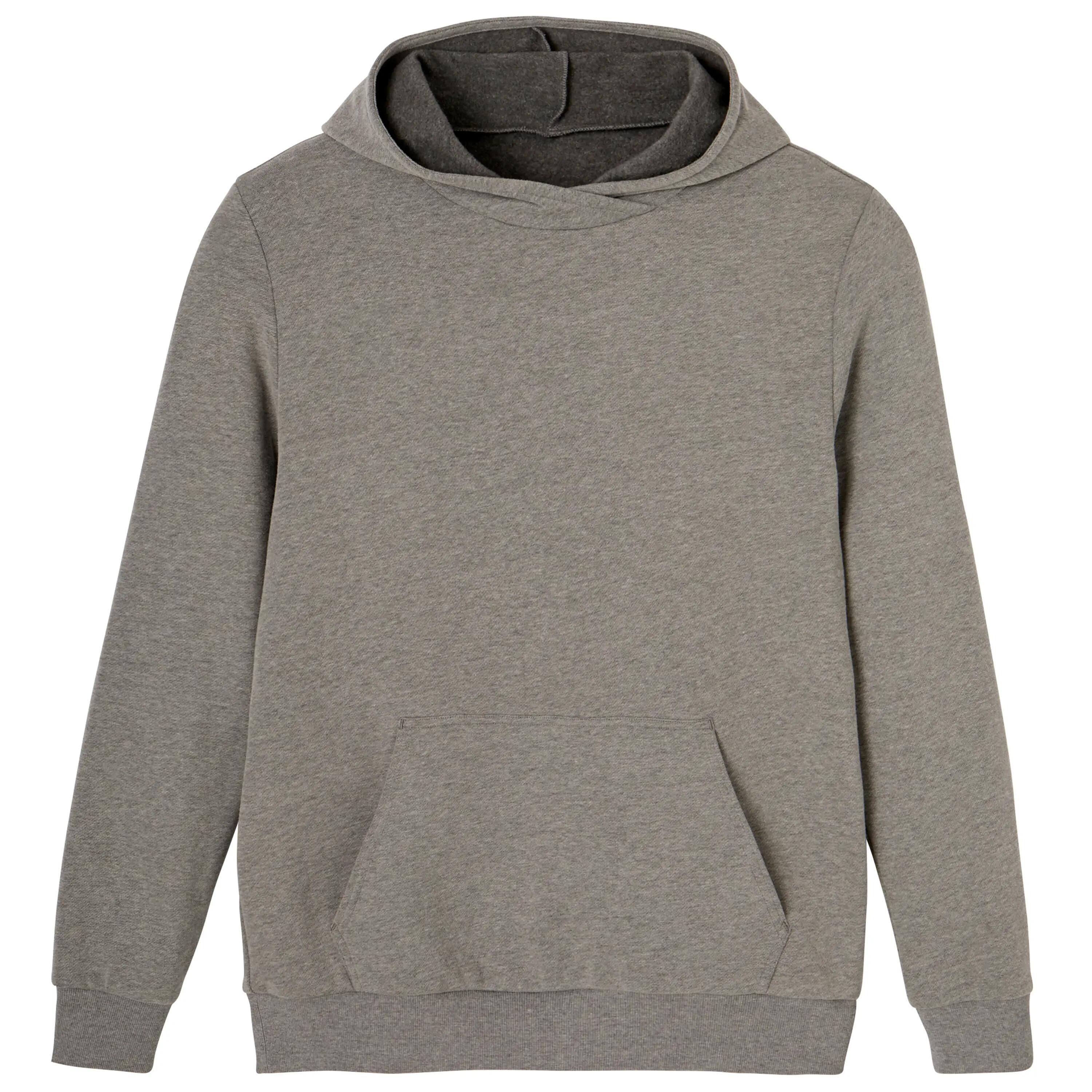 Men's Fitness Crew Hoodie 100 - Schist Grey 8/9