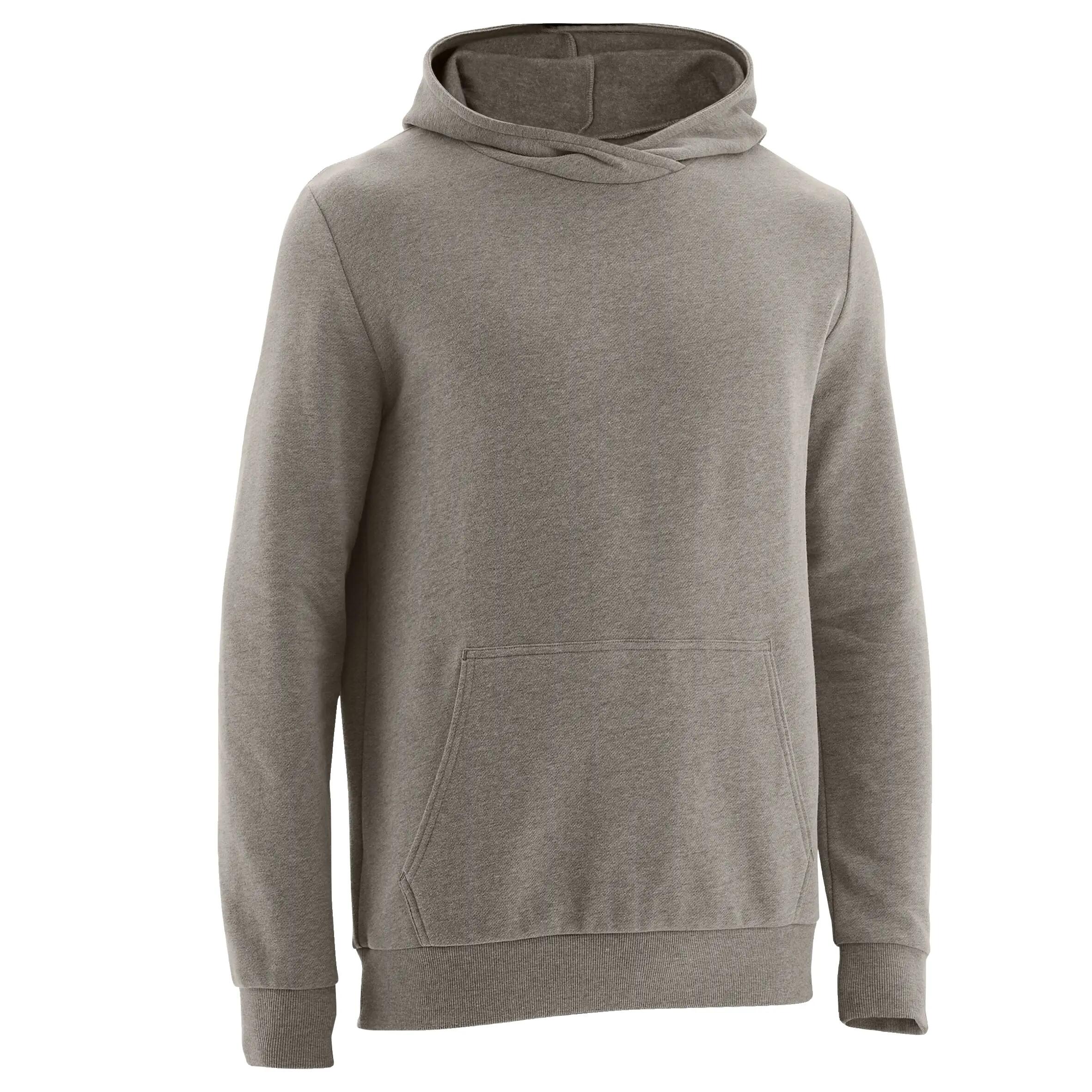 Men's Fitness Crew Hoodie 100 - Schist Grey 9/9