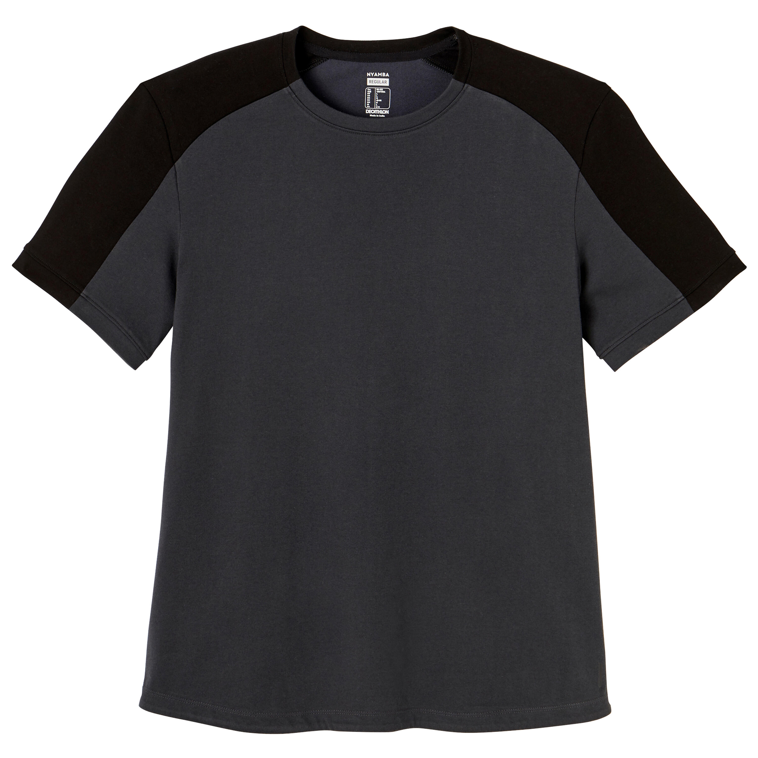 Curved-Hem Stretch Cotton Fitness T 