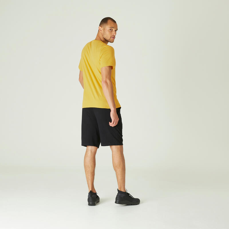 Футболка для фитнеса хлопковая эластичная Decathlon 329620
