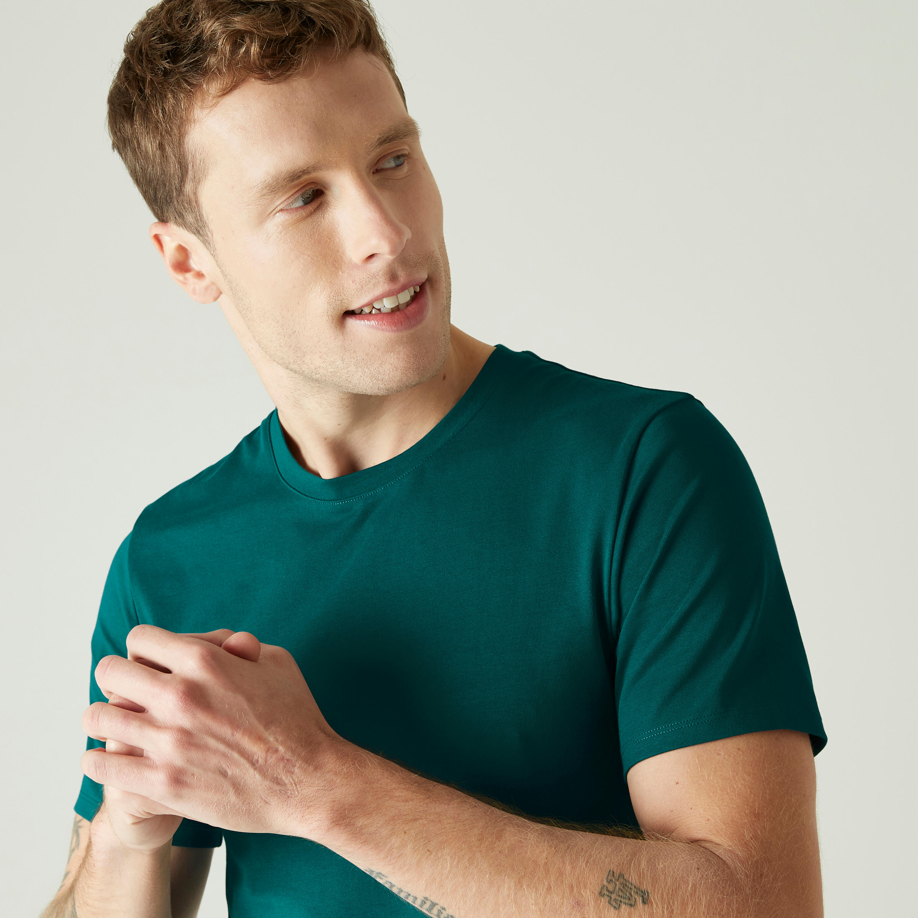 Slim Fit Stretch Cotton Fitness T-Shirt 