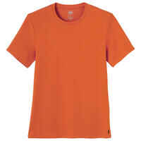 Men's Slim-Fit Fitness T-Shirt 500 - Rust