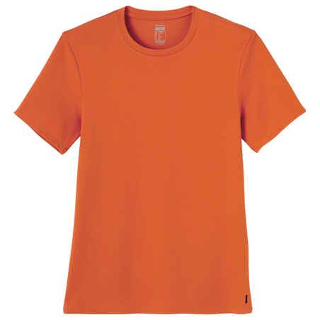 Men's Slim-Fit Fitness T-Shirt 500 - Rust