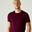 T-Shirt Herren Slim - 500 dunkelrot 