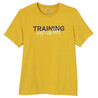 Men Cotton Blend Gym T-shirt Regular fit 500 - Yellow Print