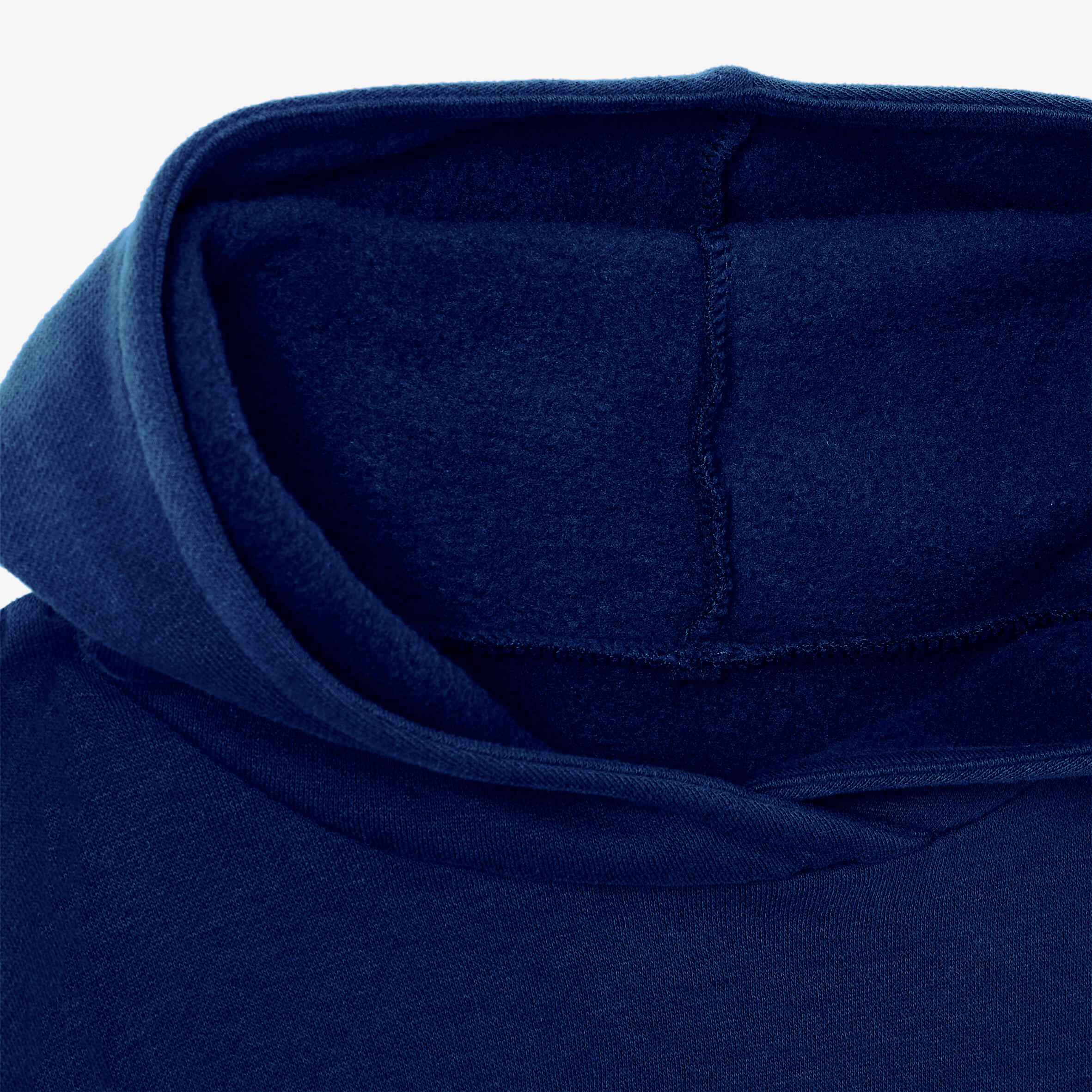 Men's Fitness Crew Hoodie 100 - Blue with Pattern 6/7