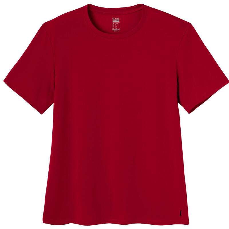 T-Shirt Herren Regular Rundhals Baumwolle - 500 rot 