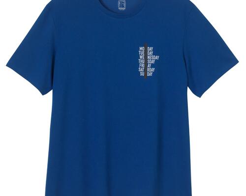 NYAMBA T-SHIRT CONF REGULAR BLUE PRINT SS21