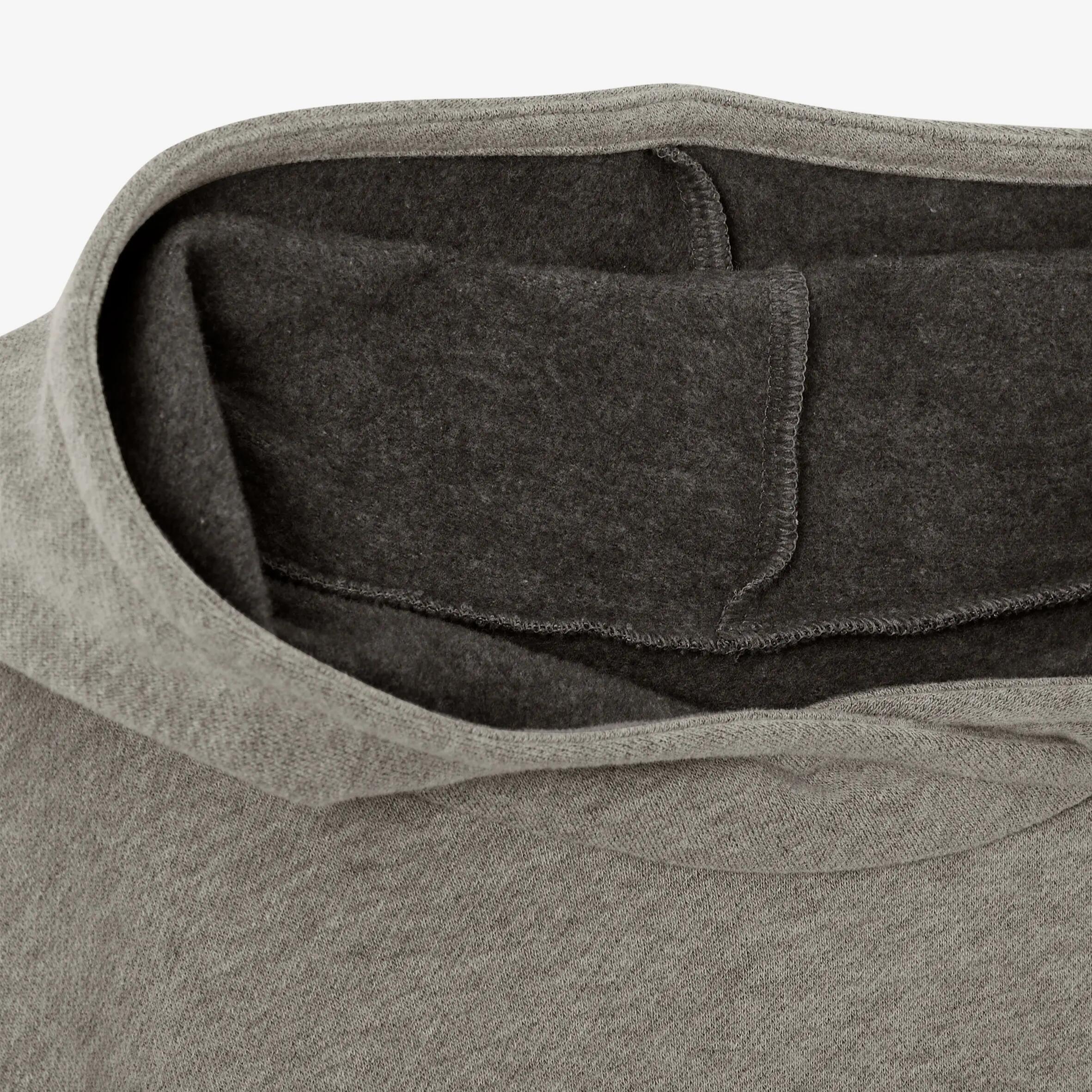 Men's Fitness Crew Hoodie 100 - Schist Grey 7/9