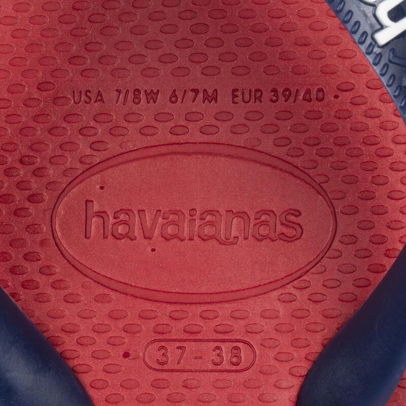 Men's Flip-Flops Havaianas Logo - Red HAVAIANAS - Decathlon