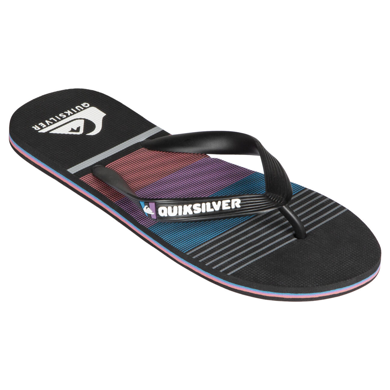 TONGS HOMME QUIKSILVER MOLOKAI Surface Noir Bleu Rouge 