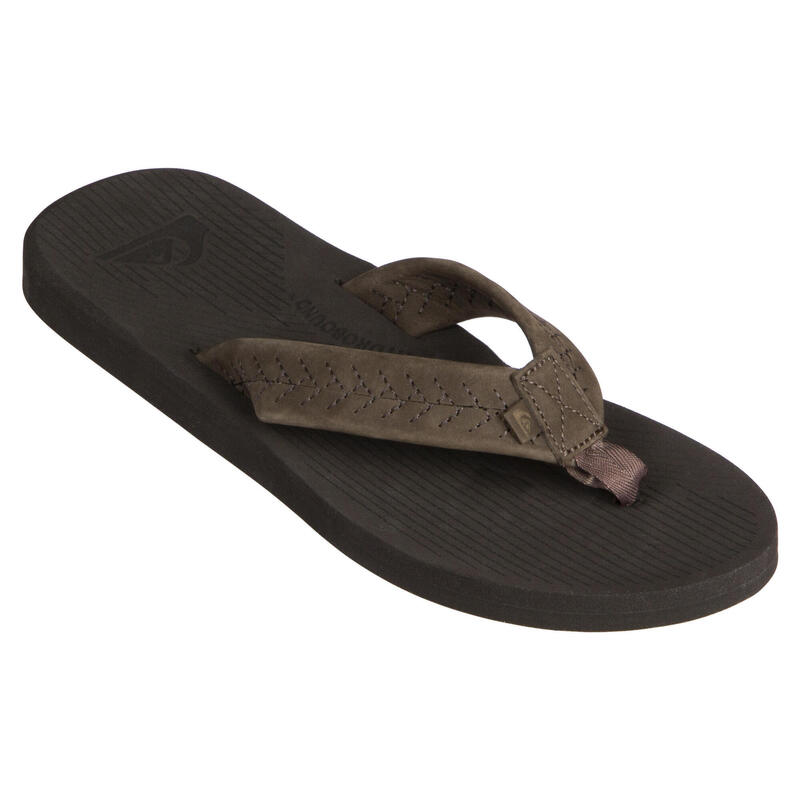 TONGS HOMME QUIKSILVER LEFT COASTA Marrons