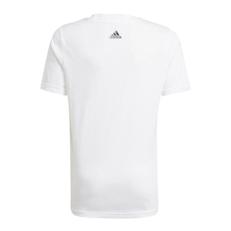 CAMISETA MANGA CORTA ADIDAS LINEAR BLANCO NIÑOS