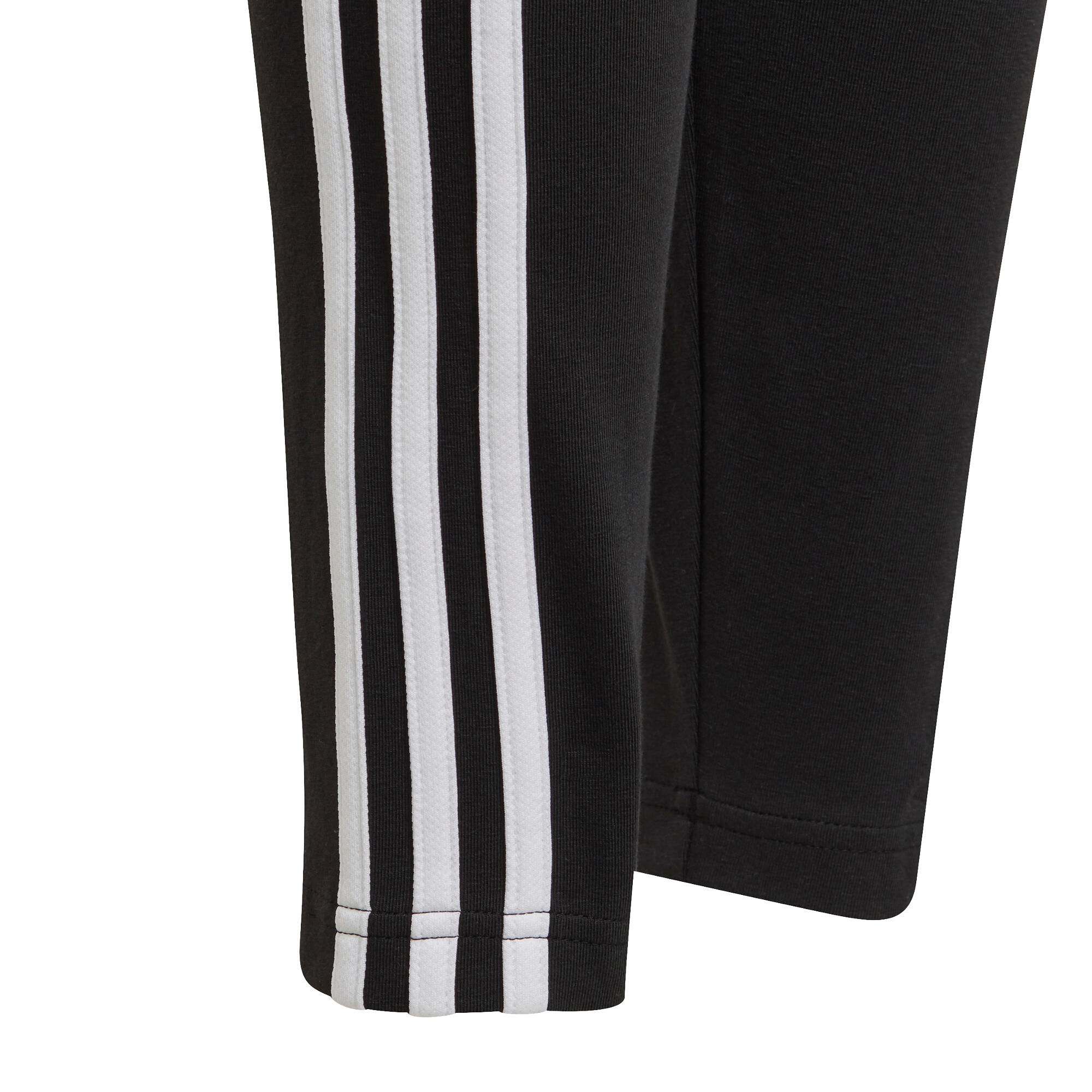 Girls' Leggings 3 Stripes - Black - Decathlon