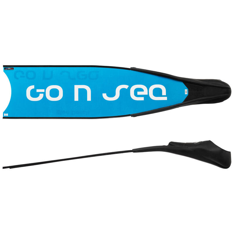 Palmes GO N SEA - BLUE DARCK avec voilure en fibre de verre bleue