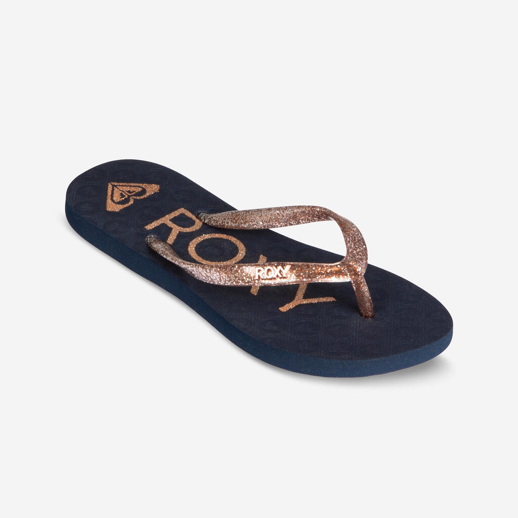 GIRLS' FLIP-FLOPS ROXY Vivia - Blue Sparkle