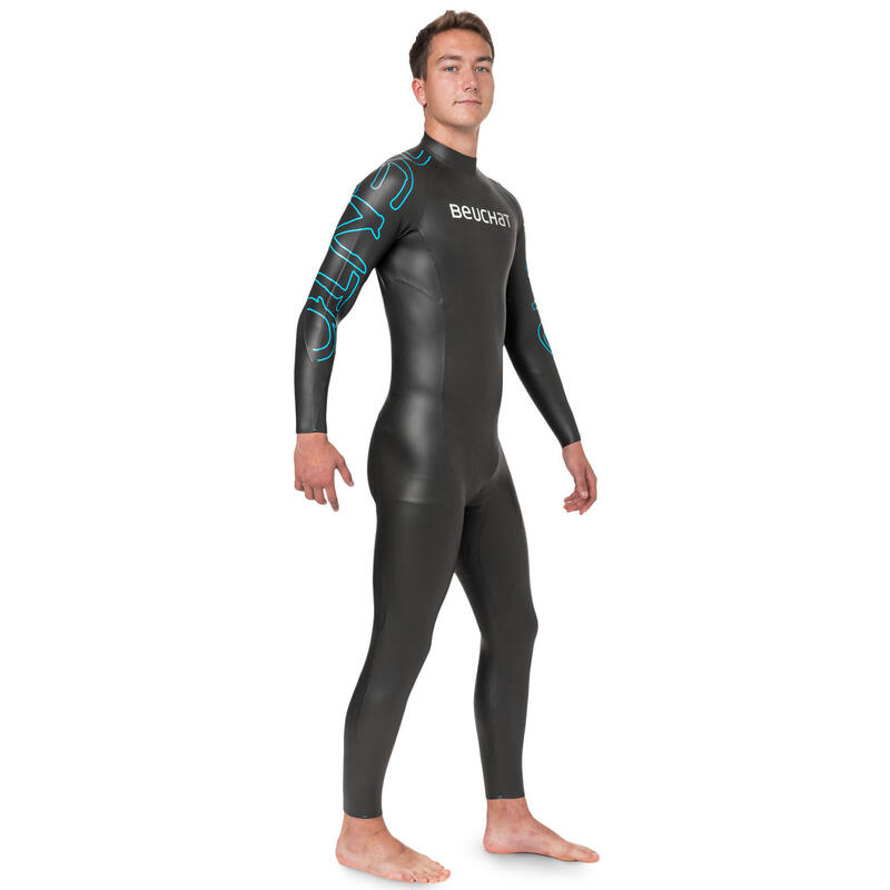 Dlouhá kombinéza na freediving Zento hladký neopren 2 mm