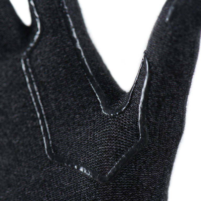 Adult Mountain Trekking Seamless Liner Gloves  - MT500 Black
