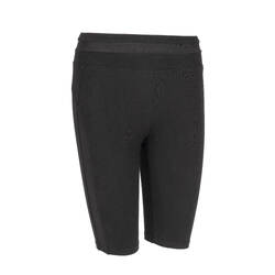 Women's Slim-Fit Cotton Fitness Cycling Shorts 520 Without Pockets - Black