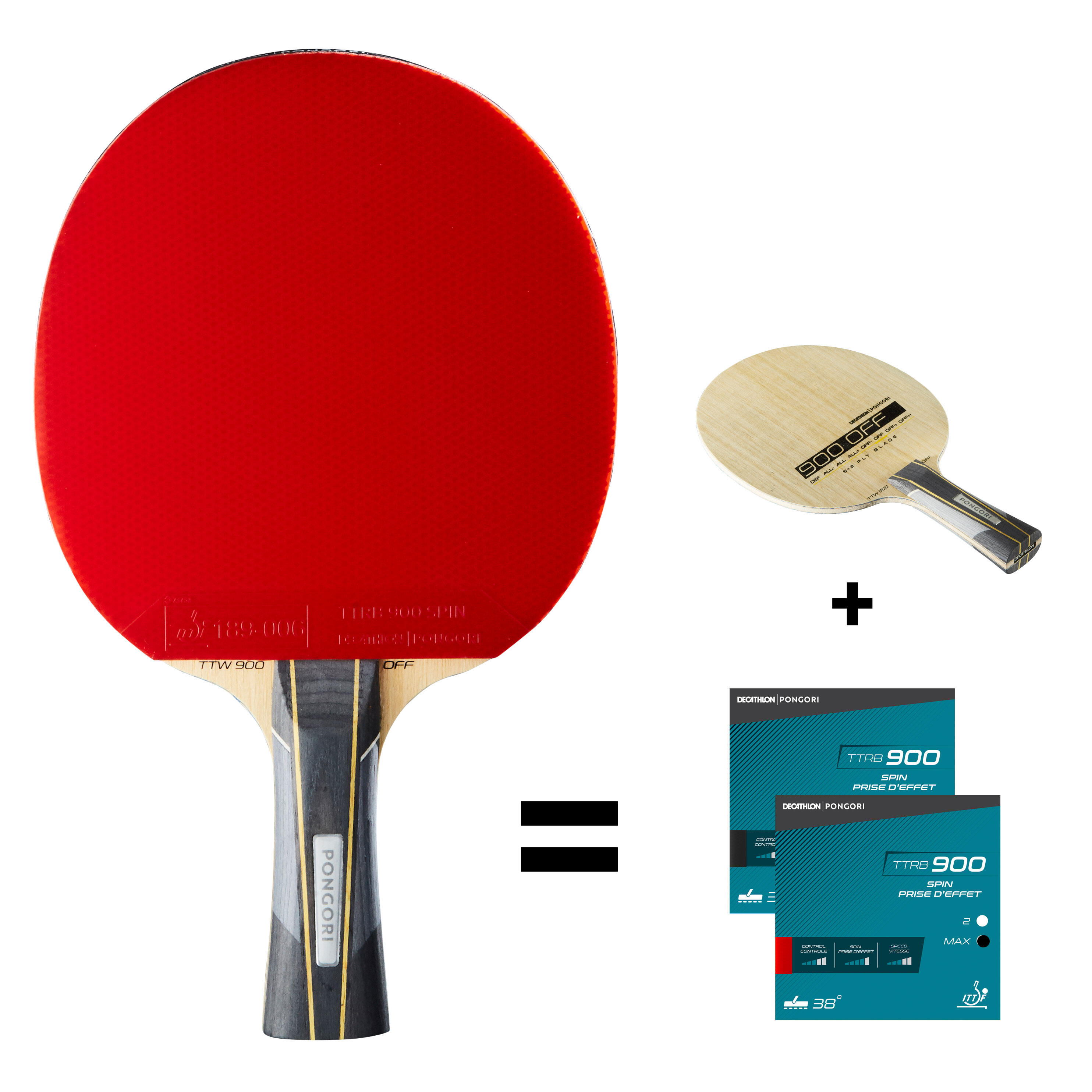 Club Table Tennis Paddle - TTR 900 Speed - PONGORI