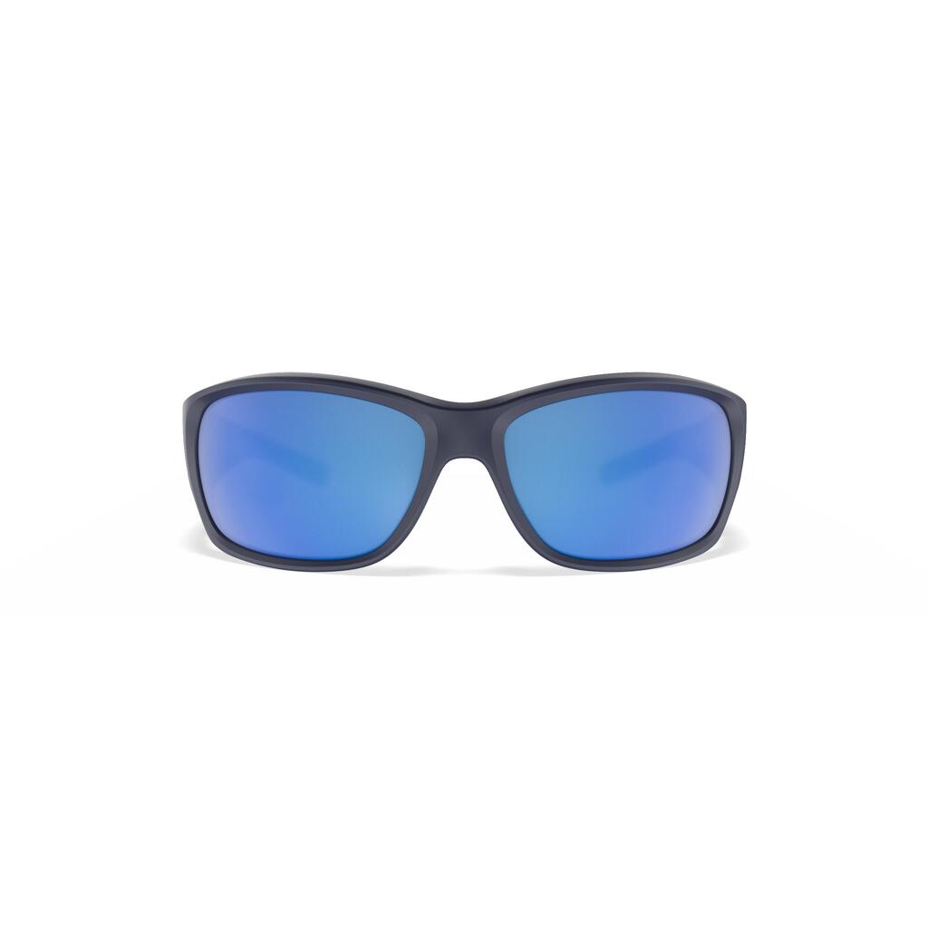 Lunettes de soleil polarisées flottantes voile enfant SAILING 100 bleu foncé