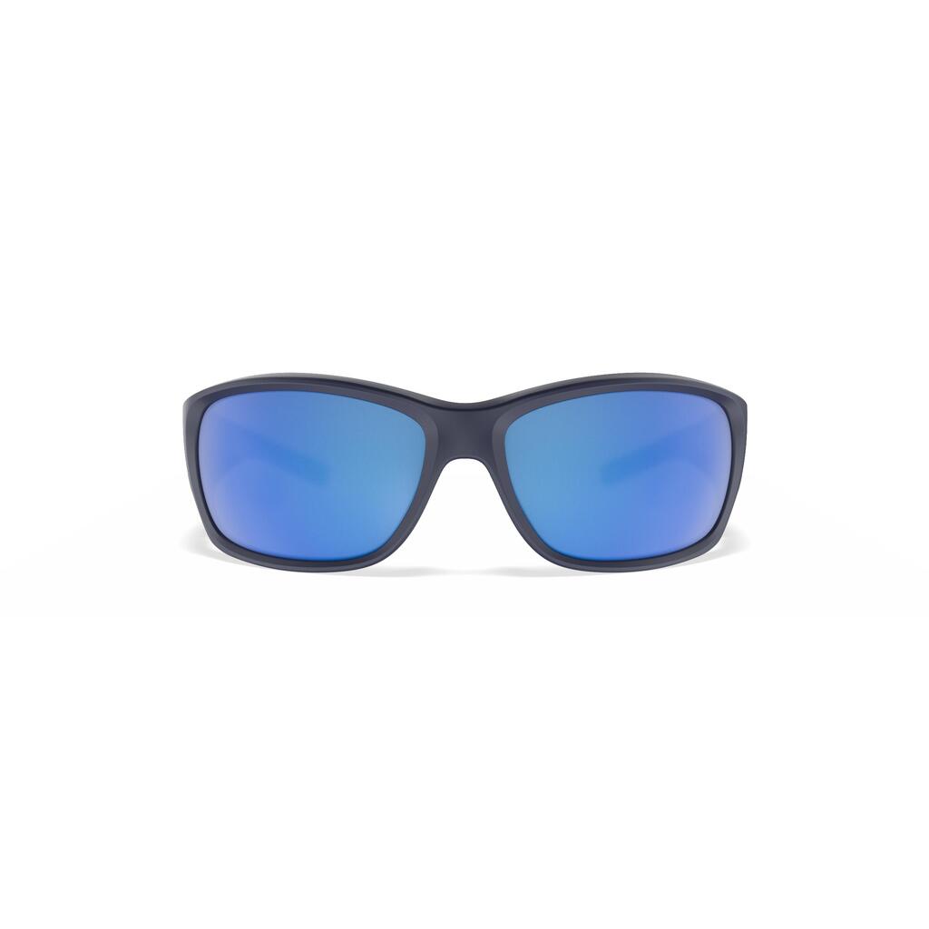 Sonnenbrille Segeln Kinder polarisierend schwimmfähig 100 dunkelblau