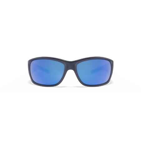Sonnenbrille Segeln 100 schwimmfähig polarisierend Kat. 3 Größe S blau