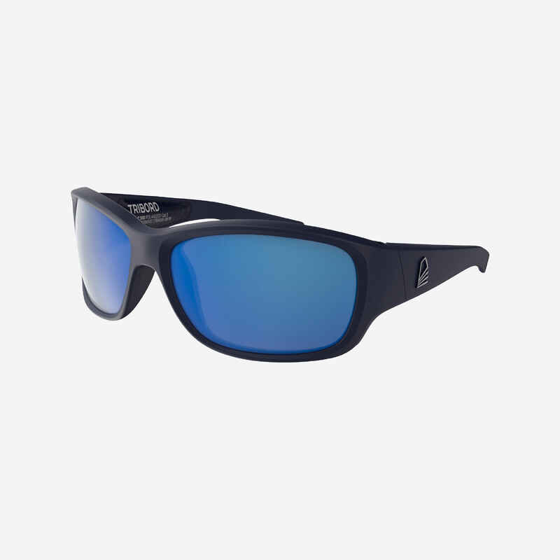 Sonnenbrille Segeln 100 schwimmfähig polarisierend Kat. 3 Größe S blau Media 1