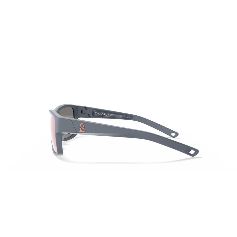 Lunettes de soleil polarisées flottantes voile SAILING 100 taille S Gris foncé