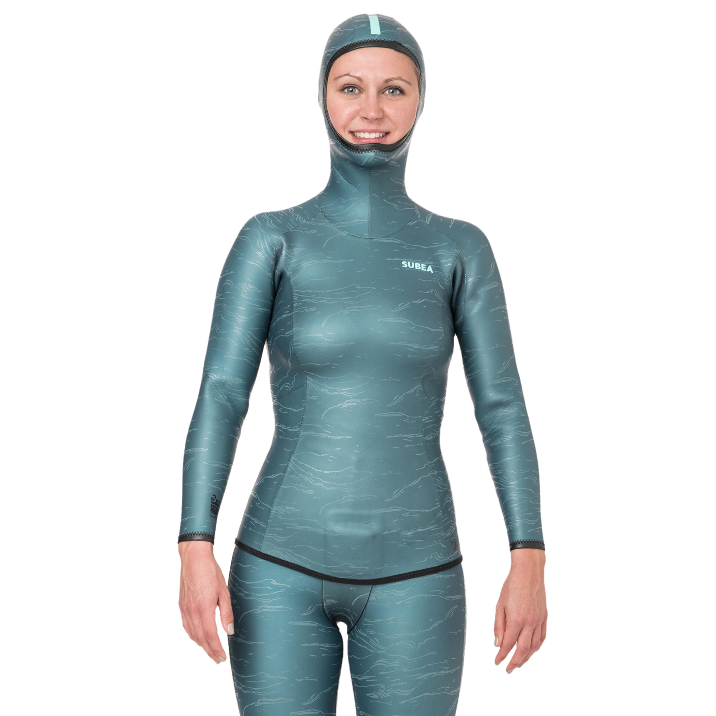Women’s Freediving Wetsuit Jacket made of 3 mm glide skin neoprene 2/7