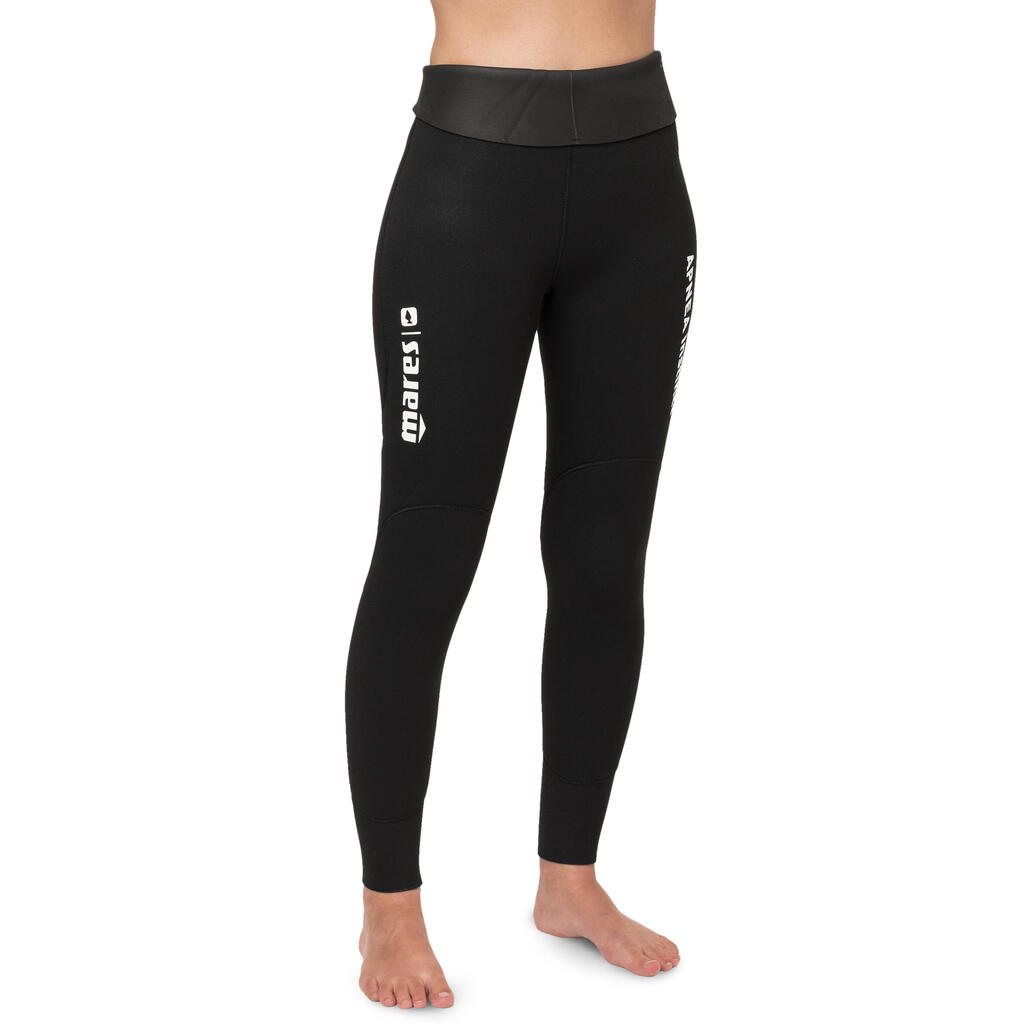 Womens APNEA INSTINCT 5mm trousers, split neoprene interior NYLON-lined exterior