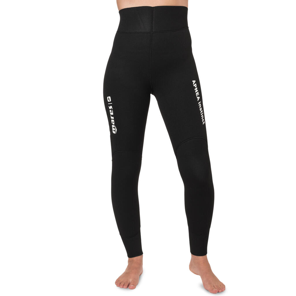 Womens APNEA INSTINCT 5mm trousers, split neoprene interior NYLON-lined exterior