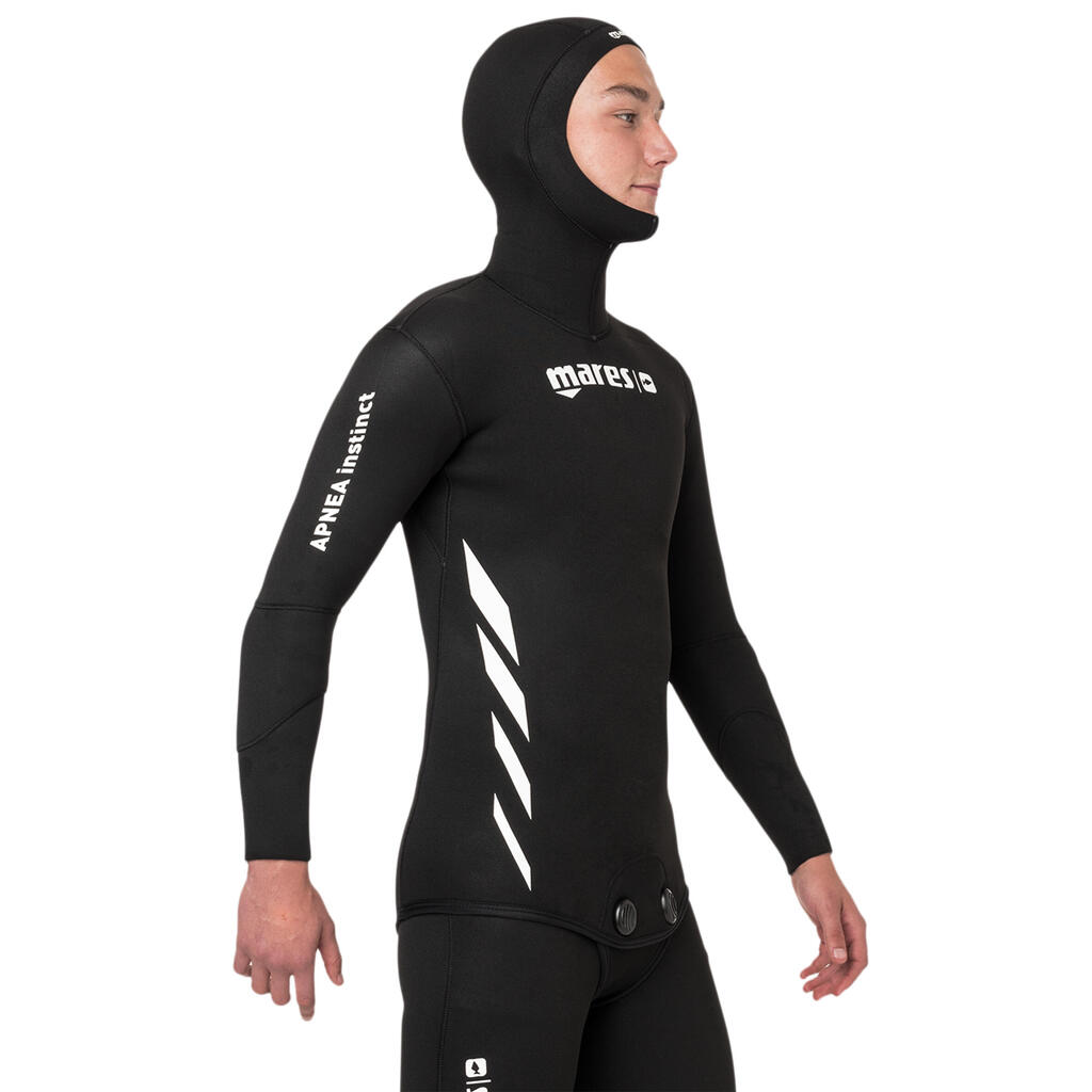 Men's APNEA MARES 5 mm jacket, split neoprene interior, nylon-lined exterior