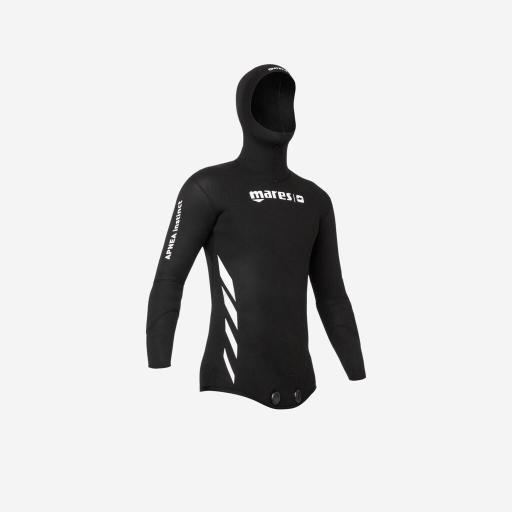 Neoprenjacke Apnea Mares 5 mm Glattneopren innen Nylon-Laminierung außen Herren