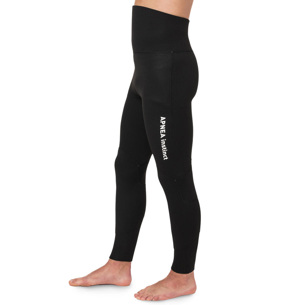 Men's APNEA INSTINCT 5mm trousers, split neoprene interior, NYLON-lined exterior