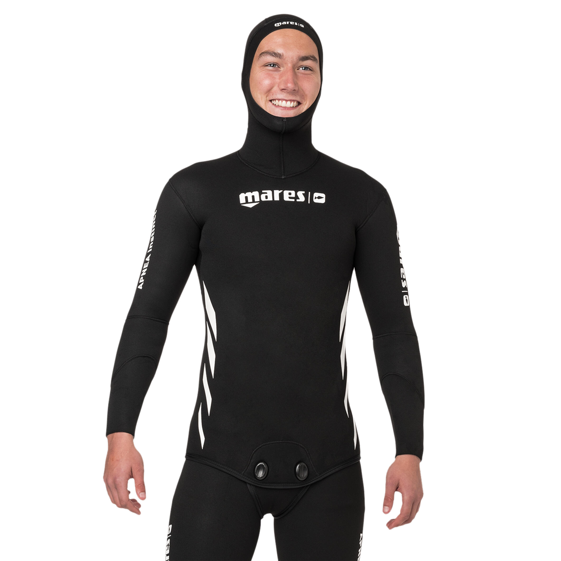 Men's APNEA MARES 5 mm jacket, split neoprene interior, nylon-lined exterior 3/6